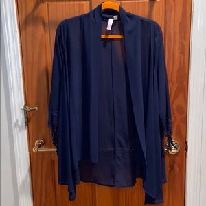 Sheer Open Front cardigan